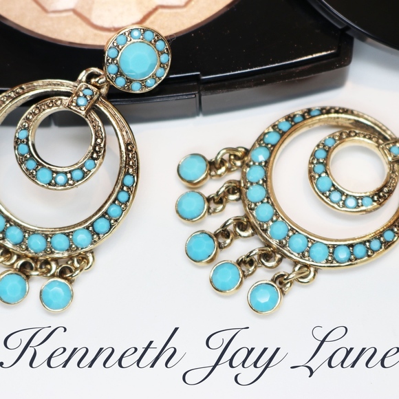 Vintage KENNETH JAY LANE Chandelier Earrings - Picture 1 of 15